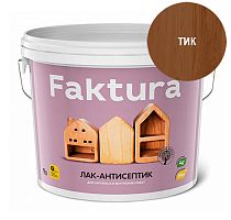 Лак-антисептик FAKTURA тик, ведро 9 л